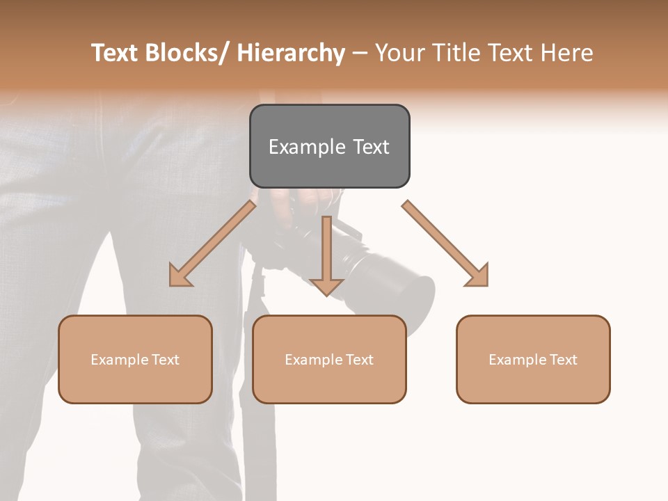Detail Of Photographer Isolated On White Background PowerPoint Template