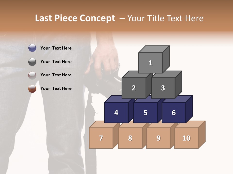 Detail Of Photographer Isolated On White Background PowerPoint Template