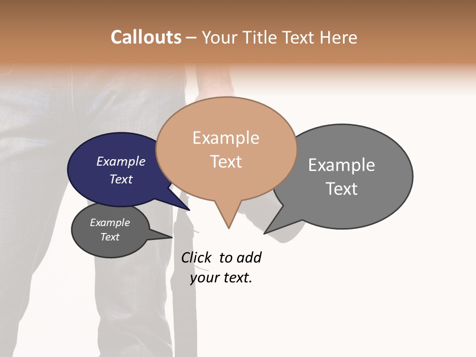 Detail Of Photographer Isolated On White Background PowerPoint Template