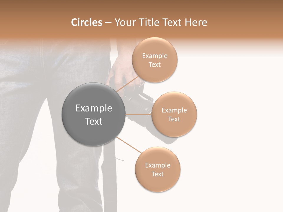 Detail Of Photographer Isolated On White Background PowerPoint Template