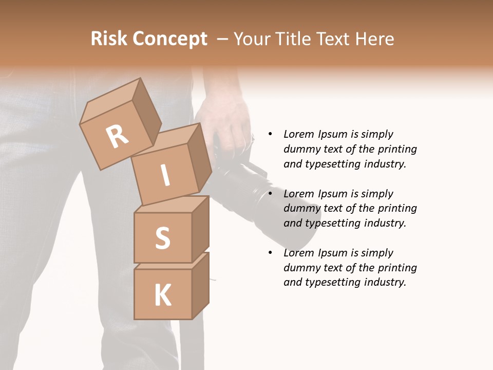 Detail Of Photographer Isolated On White Background PowerPoint Template