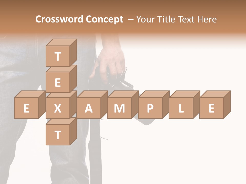 Detail Of Photographer Isolated On White Background PowerPoint Template