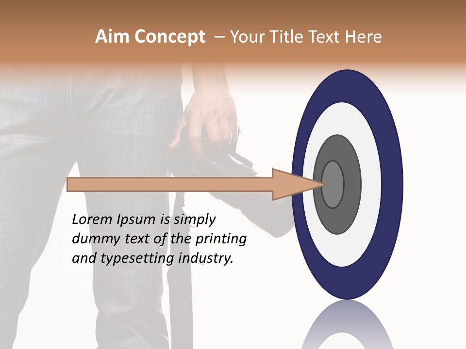 Detail Of Photographer Isolated On White Background PowerPoint Template