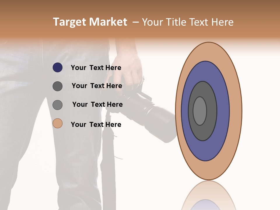 Detail Of Photographer Isolated On White Background PowerPoint Template