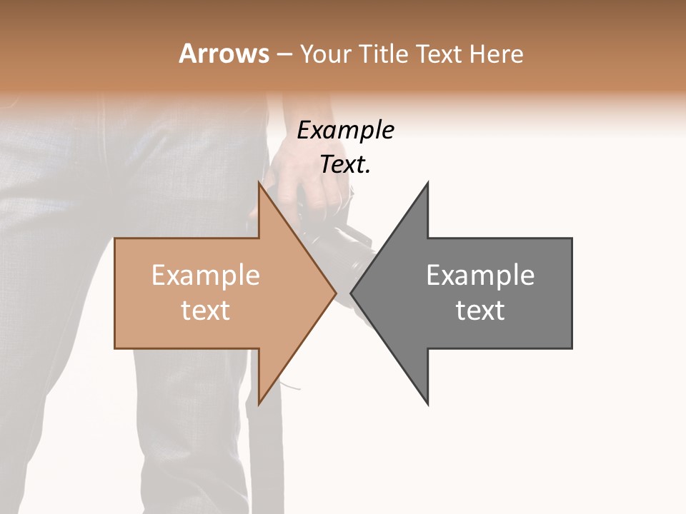 Detail Of Photographer Isolated On White Background PowerPoint Template