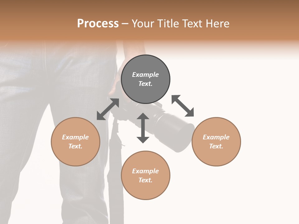 Detail Of Photographer Isolated On White Background PowerPoint Template