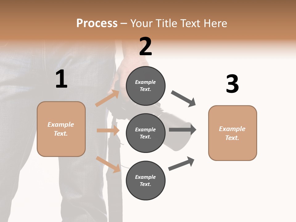 Detail Of Photographer Isolated On White Background PowerPoint Template