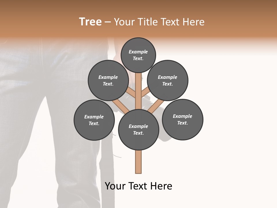 Detail Of Photographer Isolated On White Background PowerPoint Template