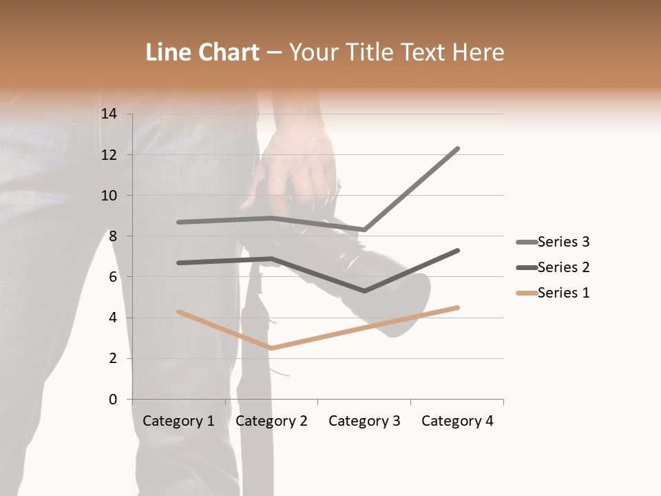 Detail Of Photographer Isolated On White Background PowerPoint Template