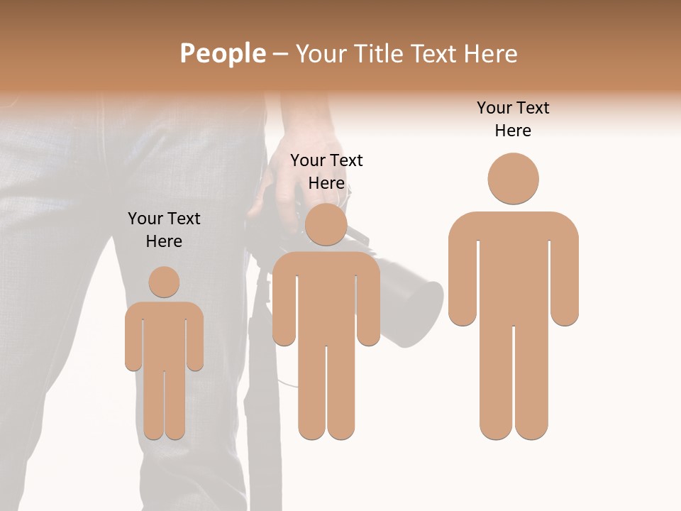 Detail Of Photographer Isolated On White Background PowerPoint Template