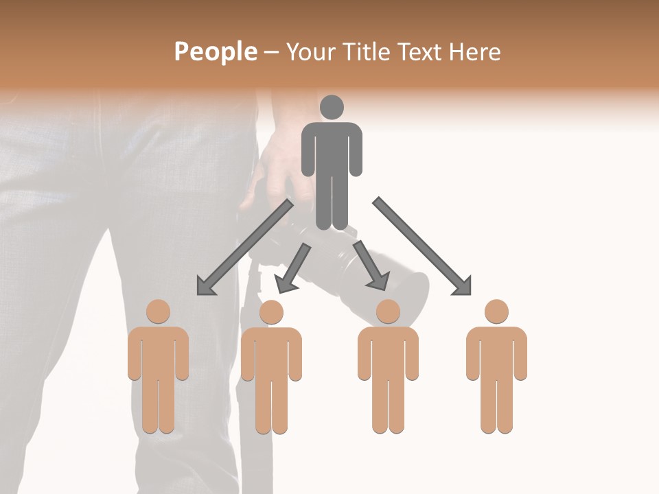 Detail Of Photographer Isolated On White Background PowerPoint Template