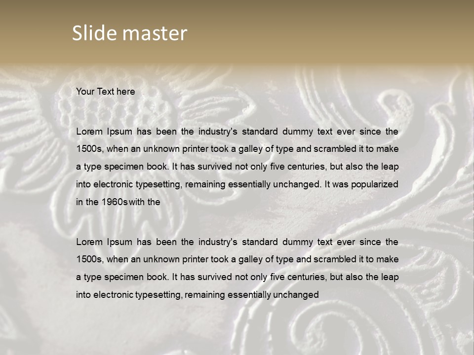 Background Of A Flower PowerPoint Template