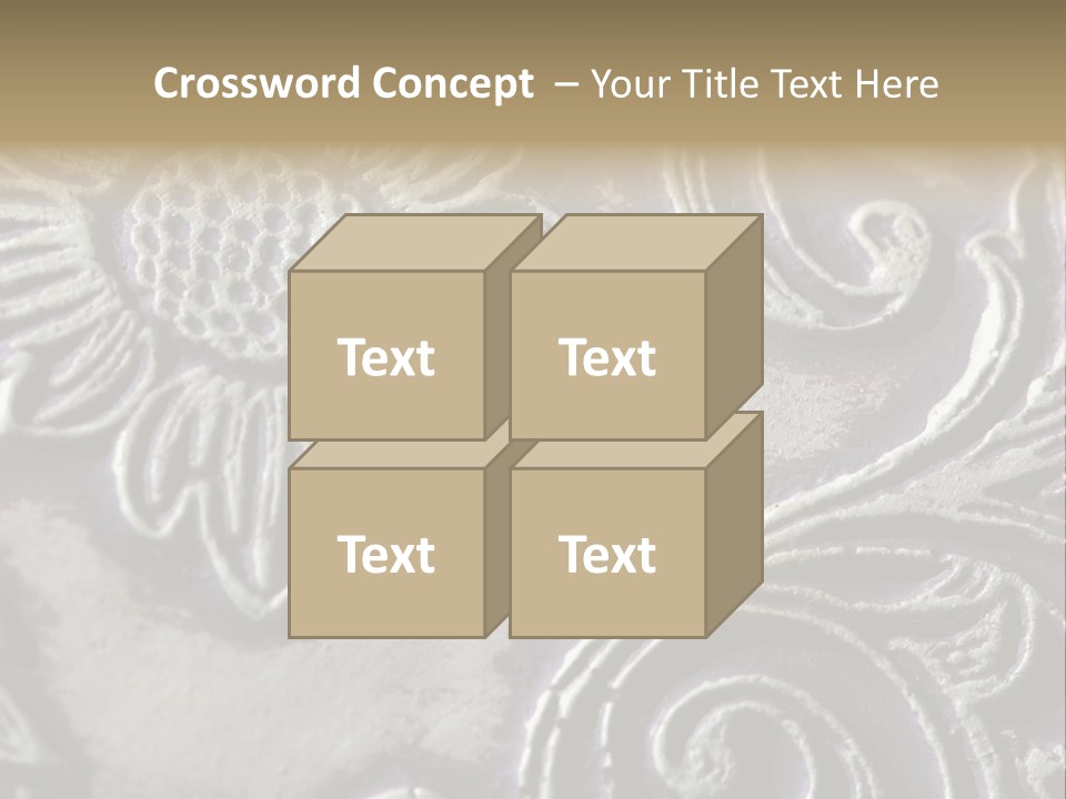 Background Of A Flower PowerPoint Template