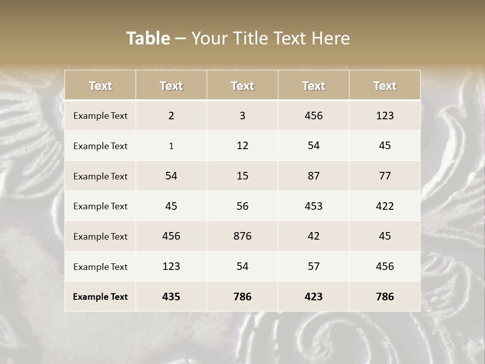 Background Of A Flower PowerPoint Template