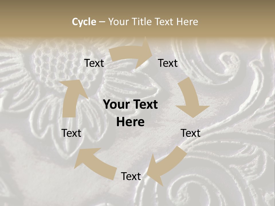 Background Of A Flower PowerPoint Template