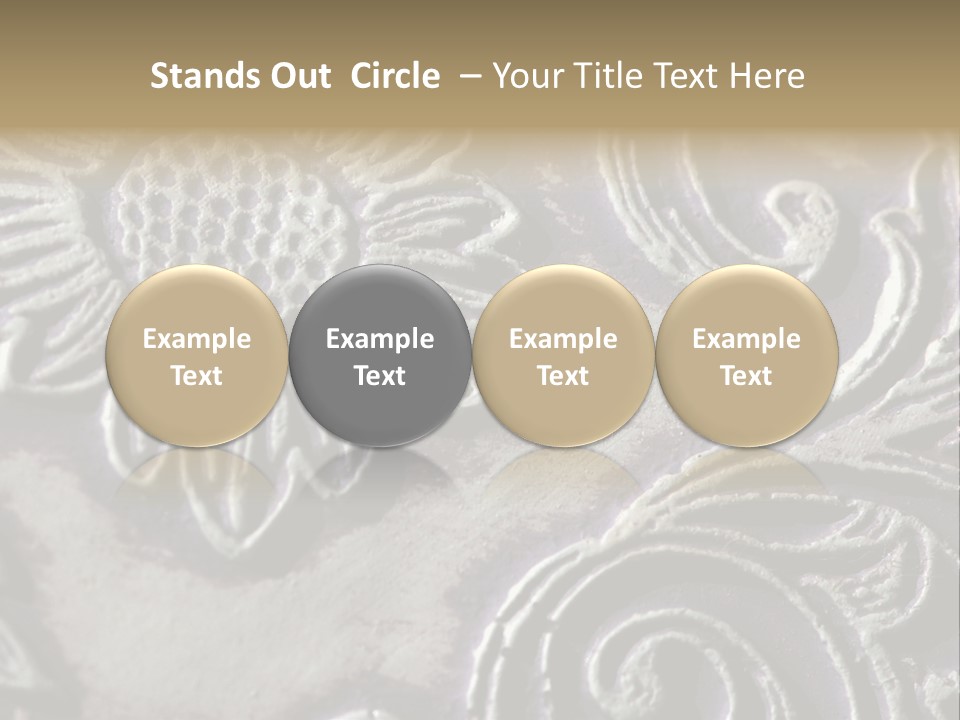 Background Of A Flower PowerPoint Template