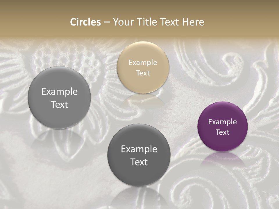 Background Of A Flower PowerPoint Template