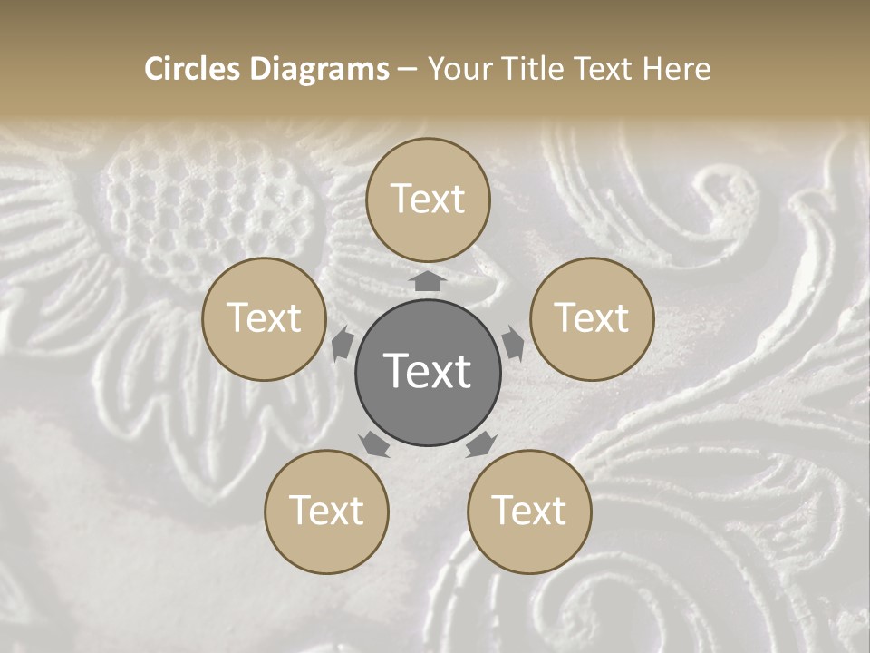 Background Of A Flower PowerPoint Template