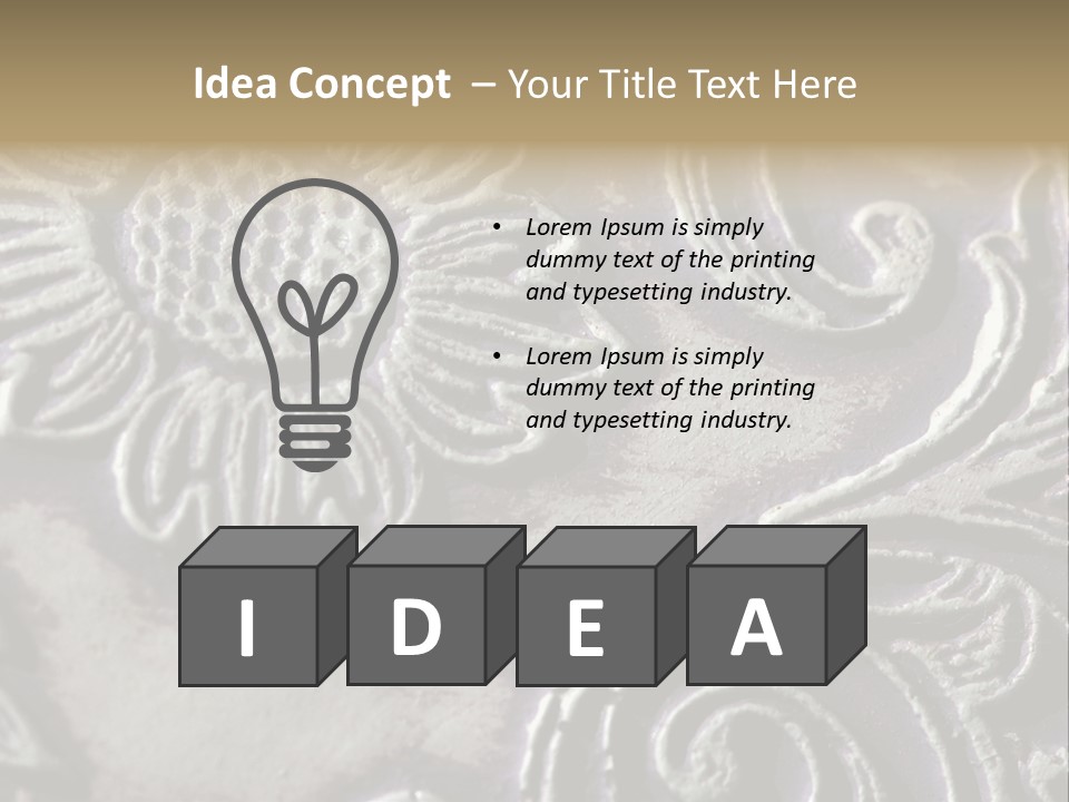 Background Of A Flower PowerPoint Template