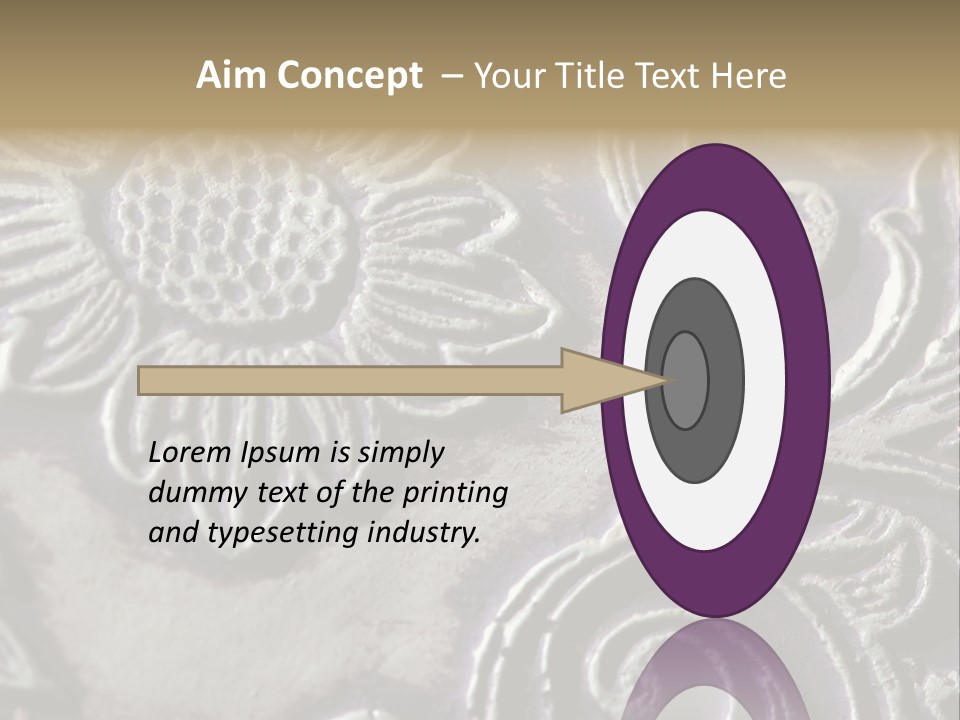 Background Of A Flower PowerPoint Template