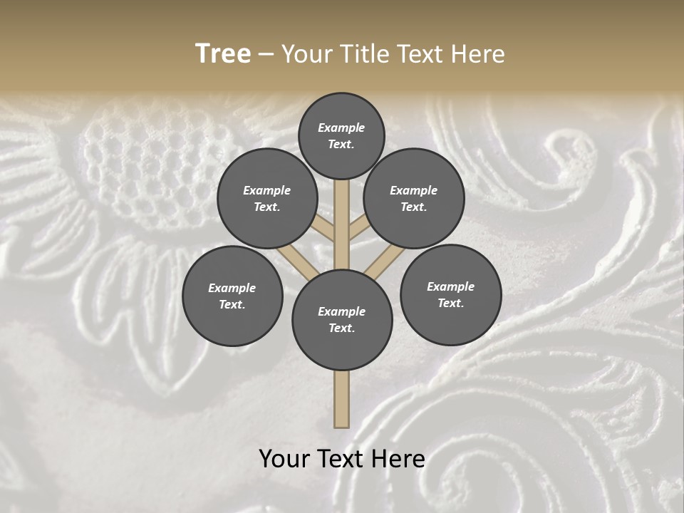 Background Of A Flower PowerPoint Template