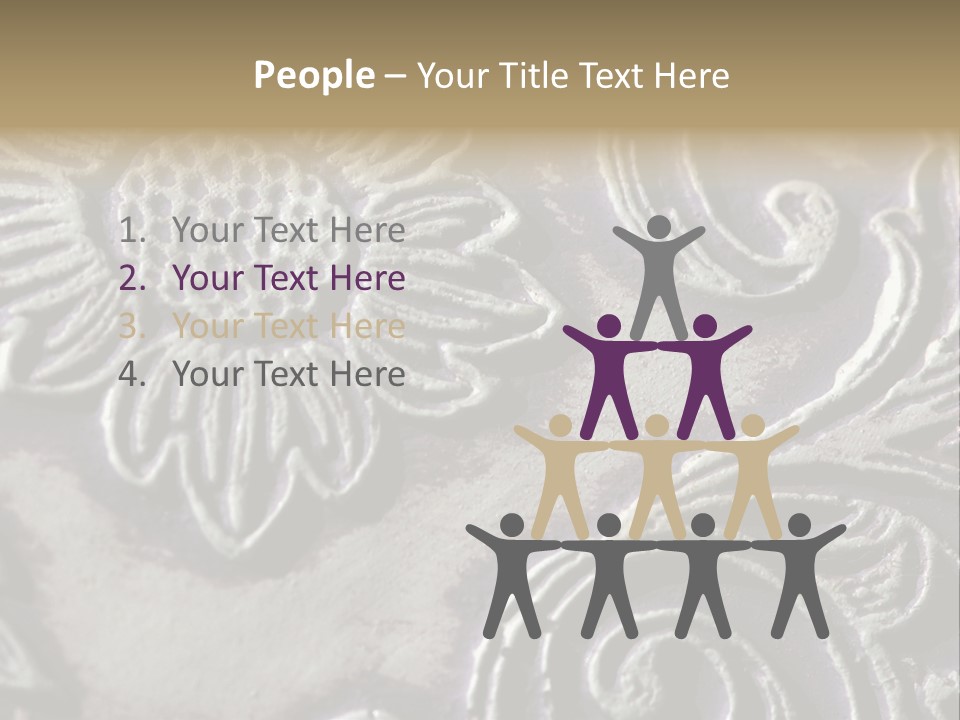 Background Of A Flower PowerPoint Template