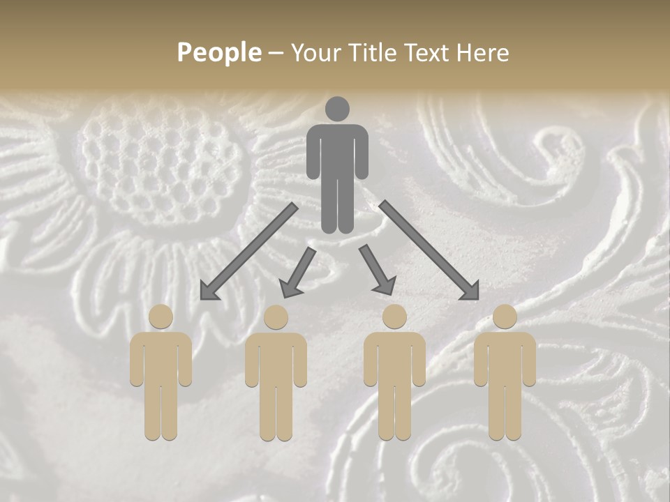 Background Of A Flower PowerPoint Template