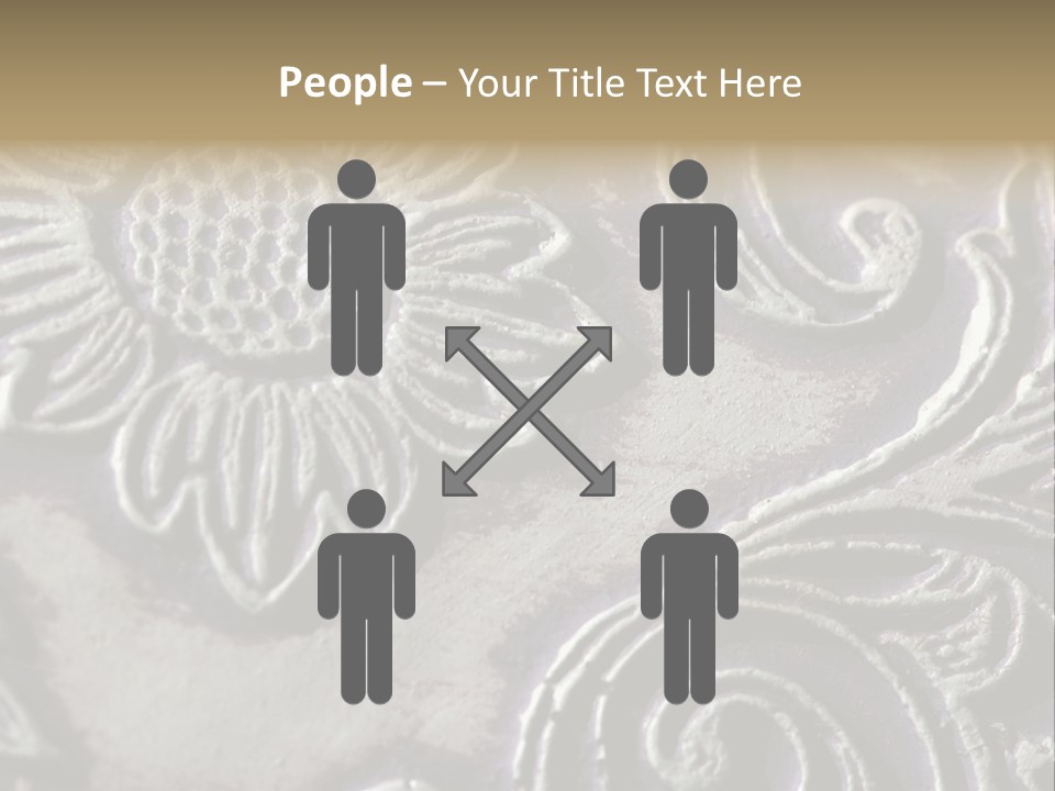 Background Of A Flower PowerPoint Template