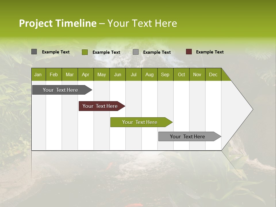 Maui Waterfall In Hotel PowerPoint Template