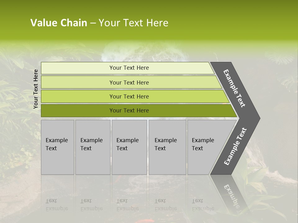 Maui Waterfall In Hotel PowerPoint Template