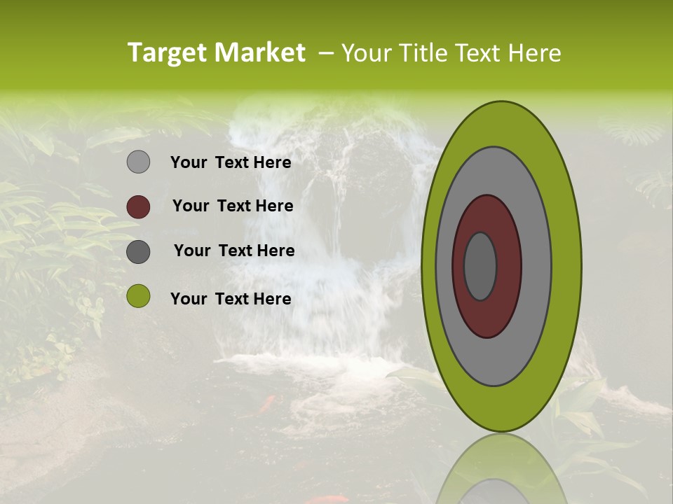 Maui Waterfall In Hotel PowerPoint Template