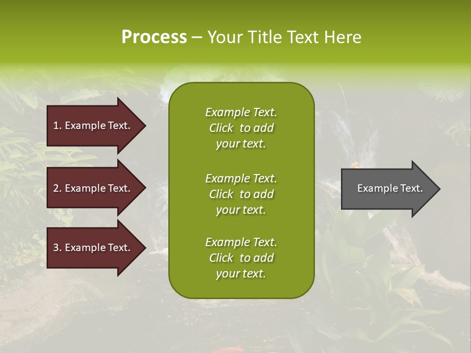 Maui Waterfall In Hotel PowerPoint Template