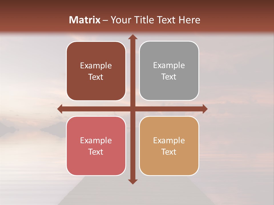 Long Pier. Sunset On The Tropical Beach. Siam Bay. Province Trat. Koh Mak Island. Kingdom Thailand PowerPoint Template