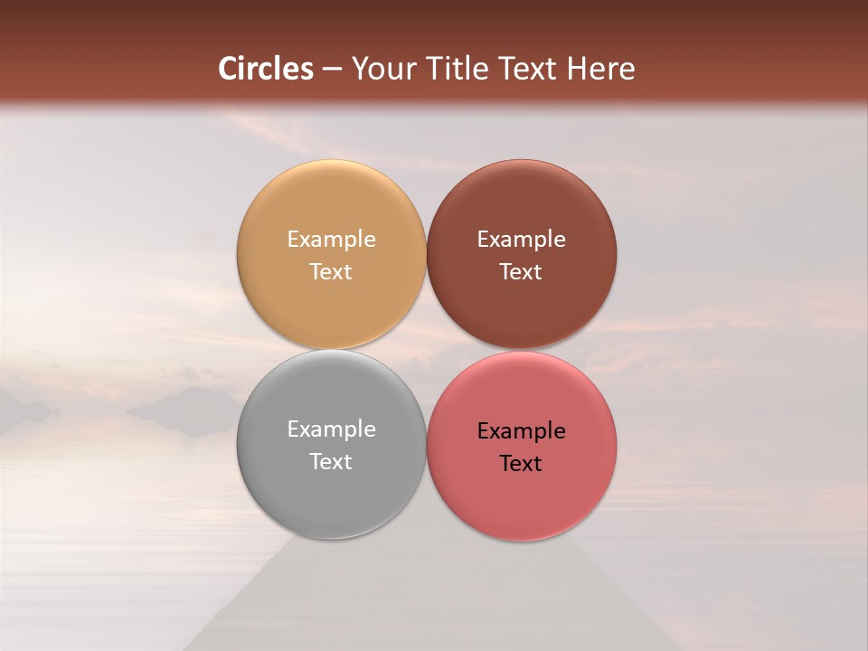 Long Pier. Sunset On The Tropical Beach. Siam Bay. Province Trat. Koh Mak Island. Kingdom Thailand PowerPoint Template