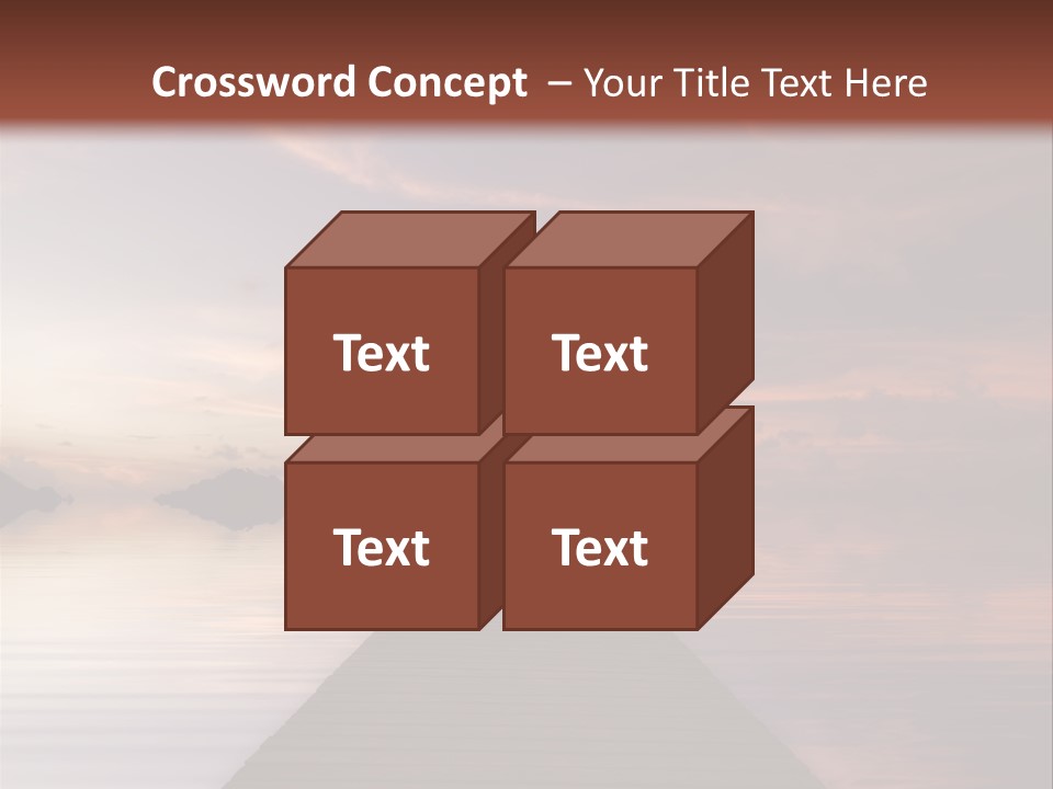 Long Pier. Sunset On The Tropical Beach. Siam Bay. Province Trat. Koh Mak Island. Kingdom Thailand PowerPoint Template