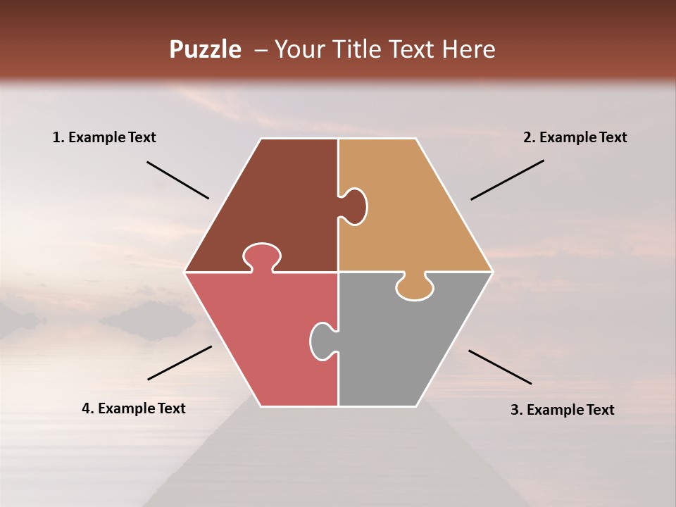 Long Pier. Sunset On The Tropical Beach. Siam Bay. Province Trat. Koh Mak Island. Kingdom Thailand PowerPoint Template