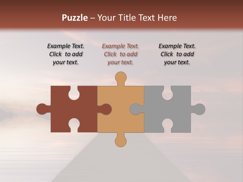 Long Pier. Sunset On The Tropical Beach. Siam Bay. Province Trat. Koh Mak Island. Kingdom Thailand PowerPoint Template