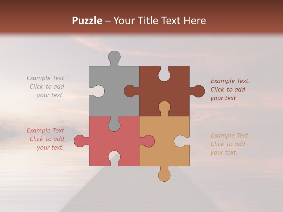 Long Pier. Sunset On The Tropical Beach. Siam Bay. Province Trat. Koh Mak Island. Kingdom Thailand PowerPoint Template