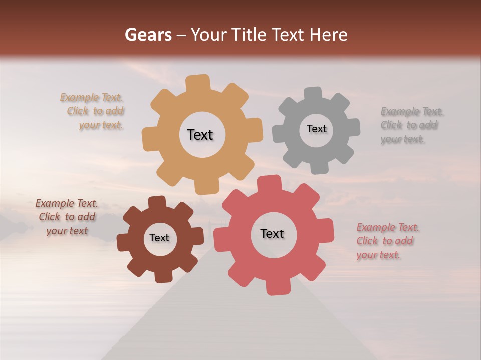 Long Pier. Sunset On The Tropical Beach. Siam Bay. Province Trat. Koh Mak Island. Kingdom Thailand PowerPoint Template