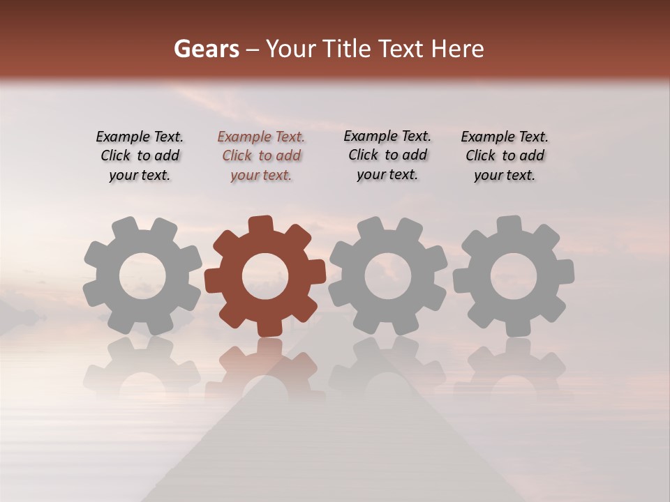 Long Pier. Sunset On The Tropical Beach. Siam Bay. Province Trat. Koh Mak Island. Kingdom Thailand PowerPoint Template