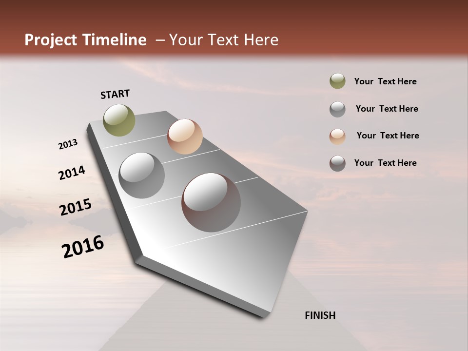 Long Pier. Sunset On The Tropical Beach. Siam Bay. Province Trat. Koh Mak Island. Kingdom Thailand PowerPoint Template