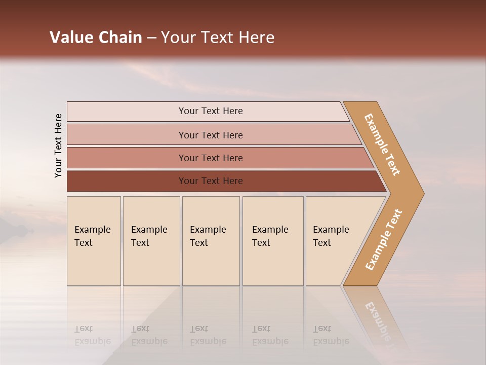 Long Pier. Sunset On The Tropical Beach. Siam Bay. Province Trat. Koh Mak Island. Kingdom Thailand PowerPoint Template