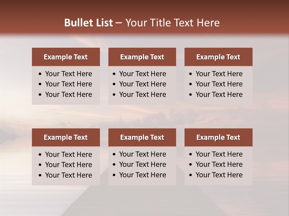 Long Pier. Sunset On The Tropical Beach. Siam Bay. Province Trat. Koh Mak Island. Kingdom Thailand PowerPoint Template