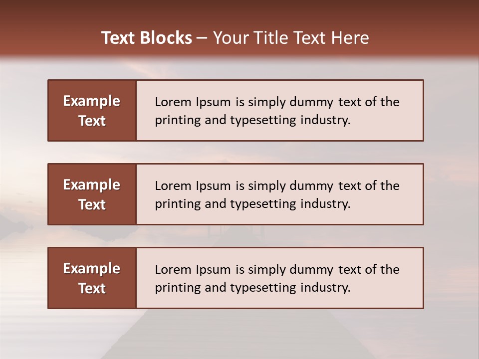 Long Pier. Sunset On The Tropical Beach. Siam Bay. Province Trat. Koh Mak Island. Kingdom Thailand PowerPoint Template