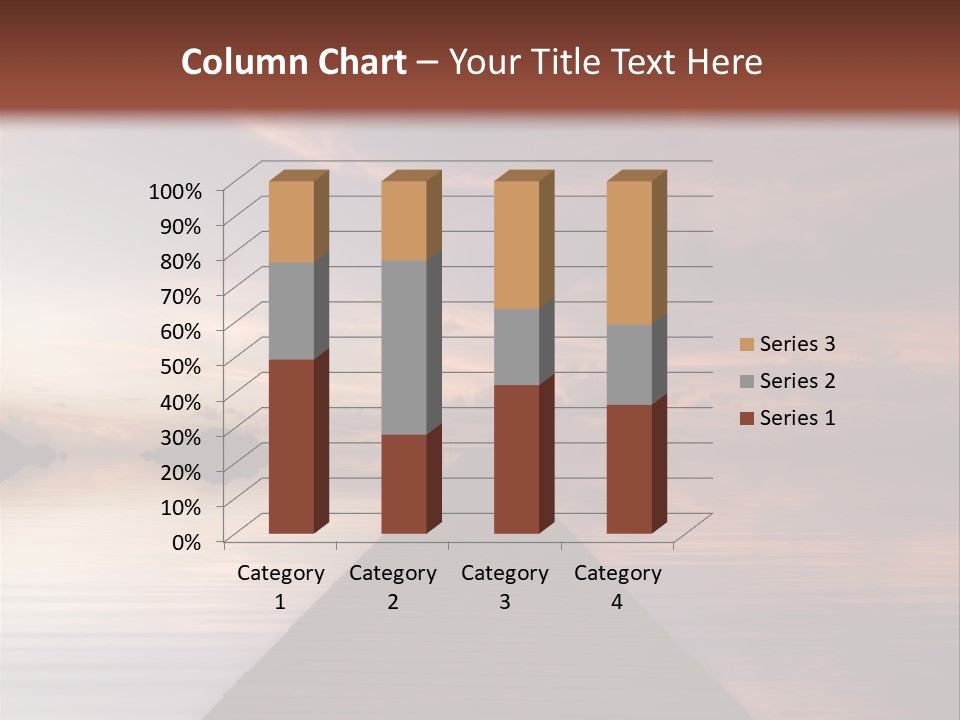 Long Pier. Sunset On The Tropical Beach. Siam Bay. Province Trat. Koh Mak Island. Kingdom Thailand PowerPoint Template