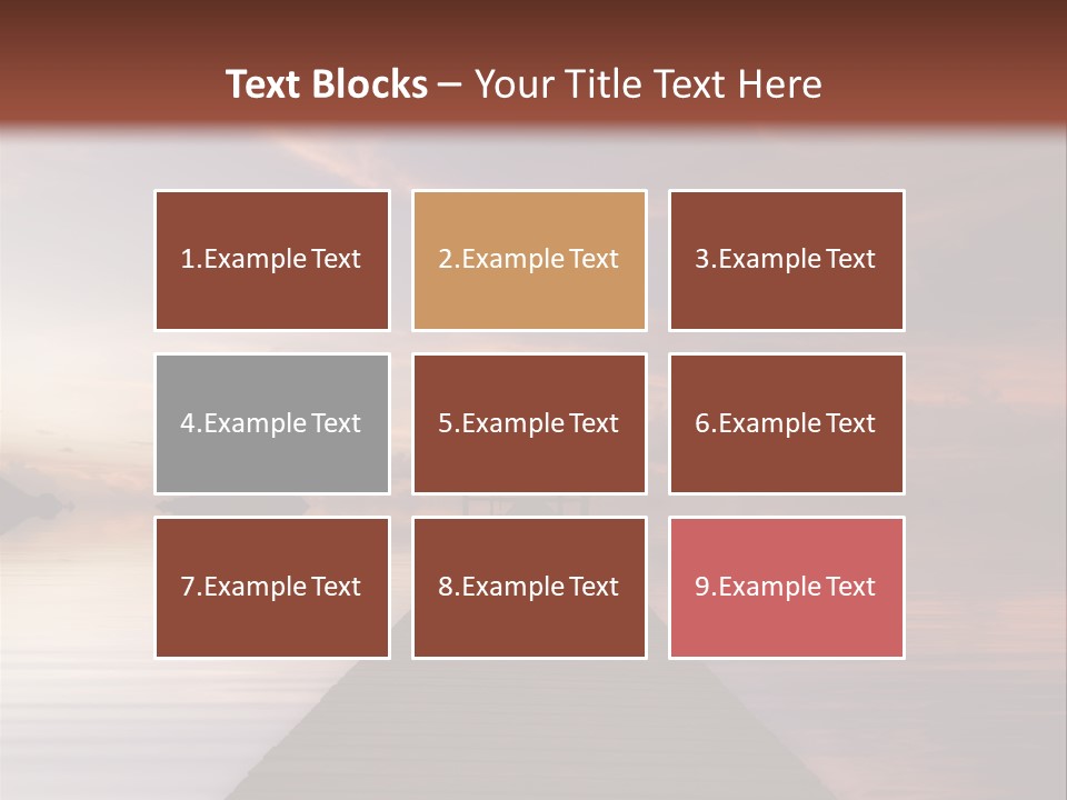 Long Pier. Sunset On The Tropical Beach. Siam Bay. Province Trat. Koh Mak Island. Kingdom Thailand PowerPoint Template