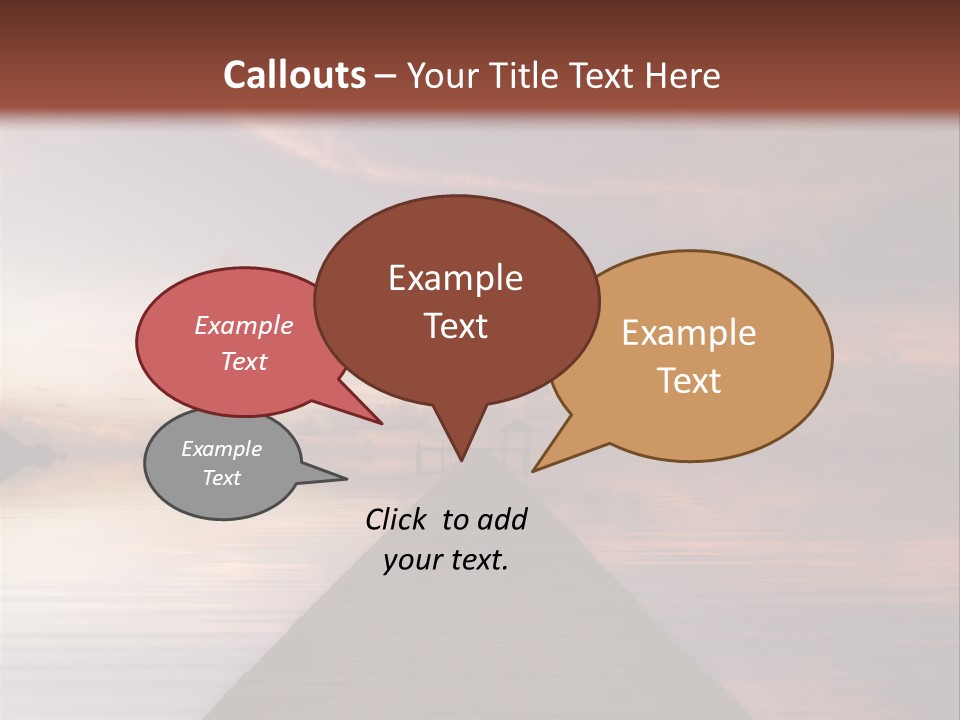 Long Pier. Sunset On The Tropical Beach. Siam Bay. Province Trat. Koh Mak Island. Kingdom Thailand PowerPoint Template