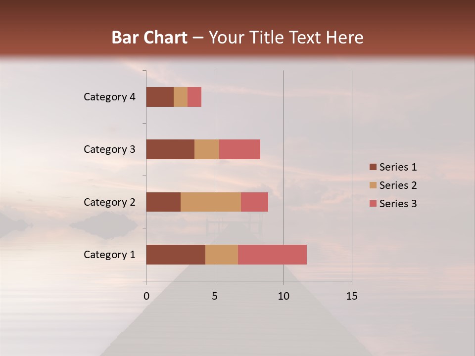 Long Pier. Sunset On The Tropical Beach. Siam Bay. Province Trat. Koh Mak Island. Kingdom Thailand PowerPoint Template