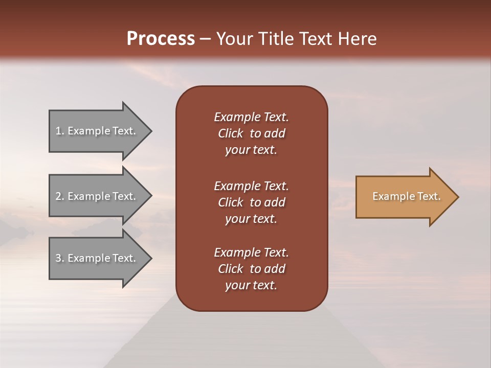 Long Pier. Sunset On The Tropical Beach. Siam Bay. Province Trat. Koh Mak Island. Kingdom Thailand PowerPoint Template
