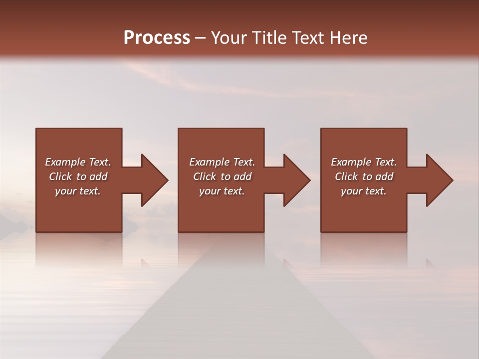 Long Pier. Sunset On The Tropical Beach. Siam Bay. Province Trat. Koh Mak Island. Kingdom Thailand PowerPoint Template